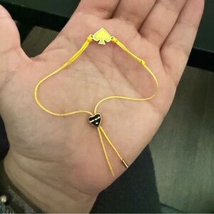 Kate Spade yellow everyday spade slider bracelet